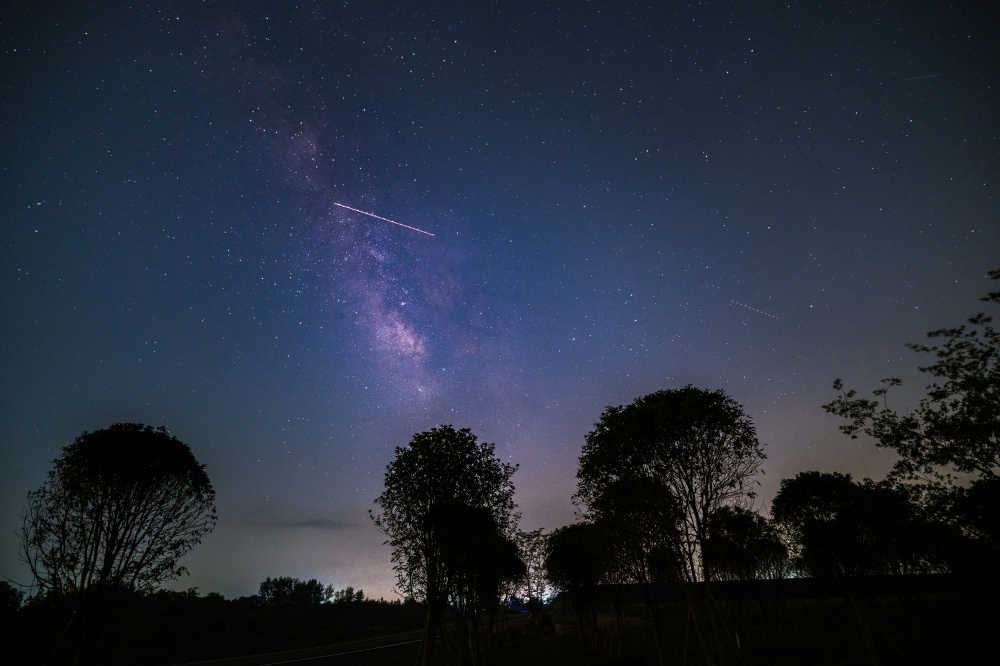 天蝎座银河夜景