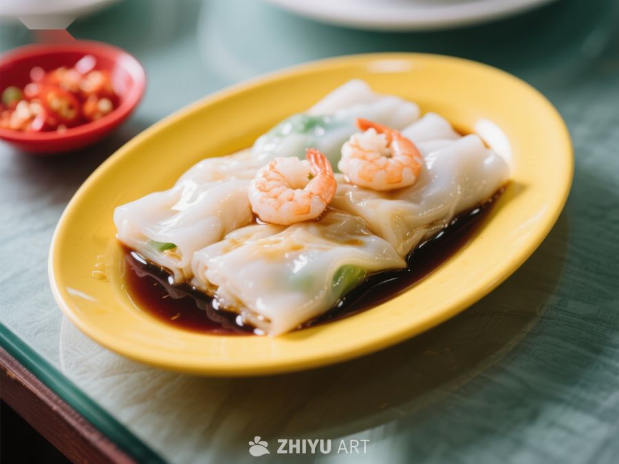 鲜虾肠粉，美味粤式小吃 1233