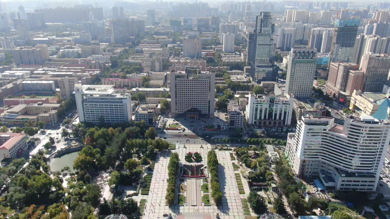 石家庄市政府航拍