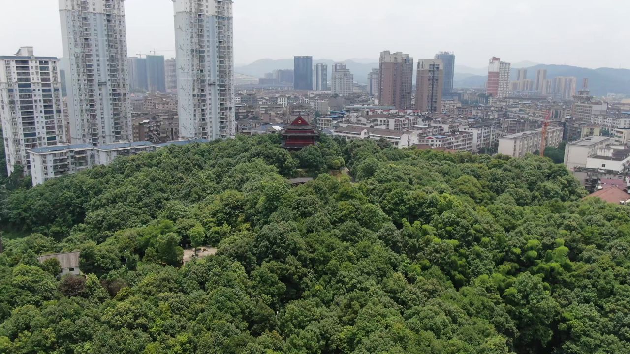 湖南怀化舞阳公园航拍