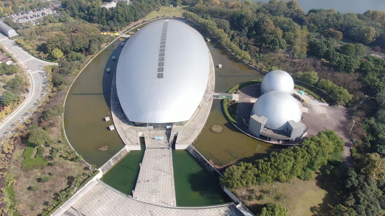 江苏南京城市风光旅游景区地标建筑航拍 