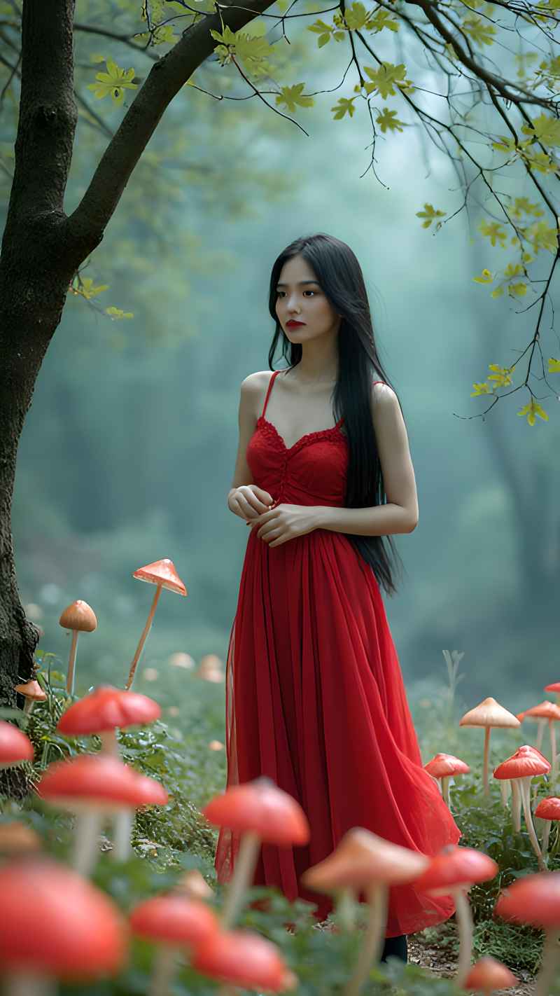 红色女郎户外拍摄 65