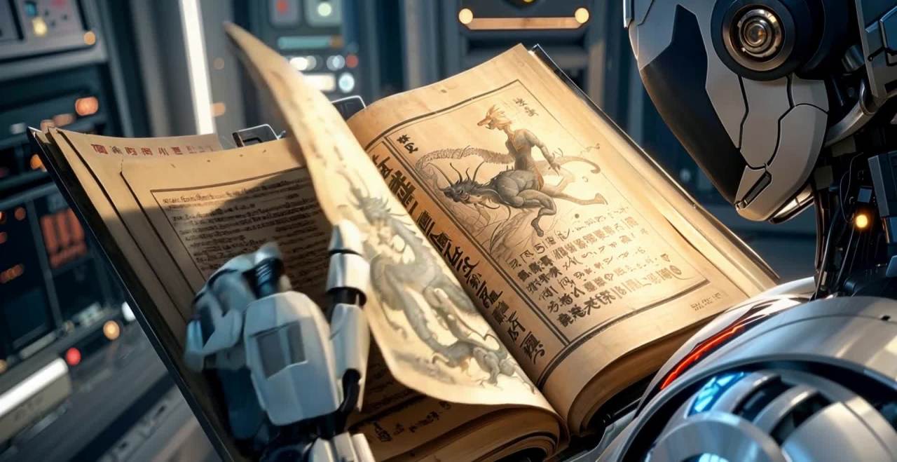 机器人阅读古籍：科幻与古代文化的结合