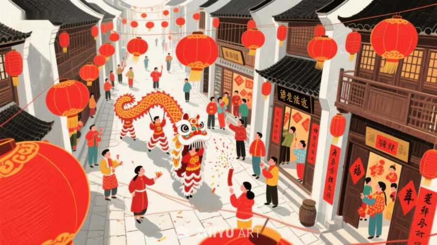 热闹街市舞狮迎新春 106