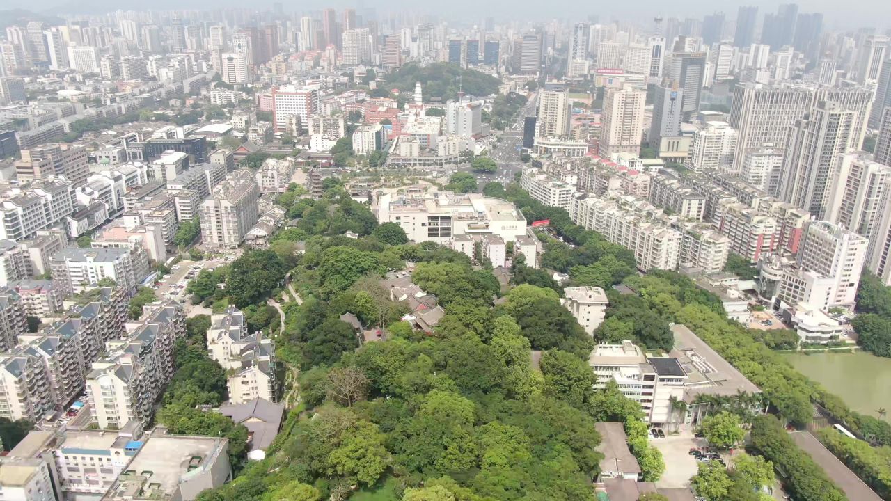 福州乌山4A景区航拍