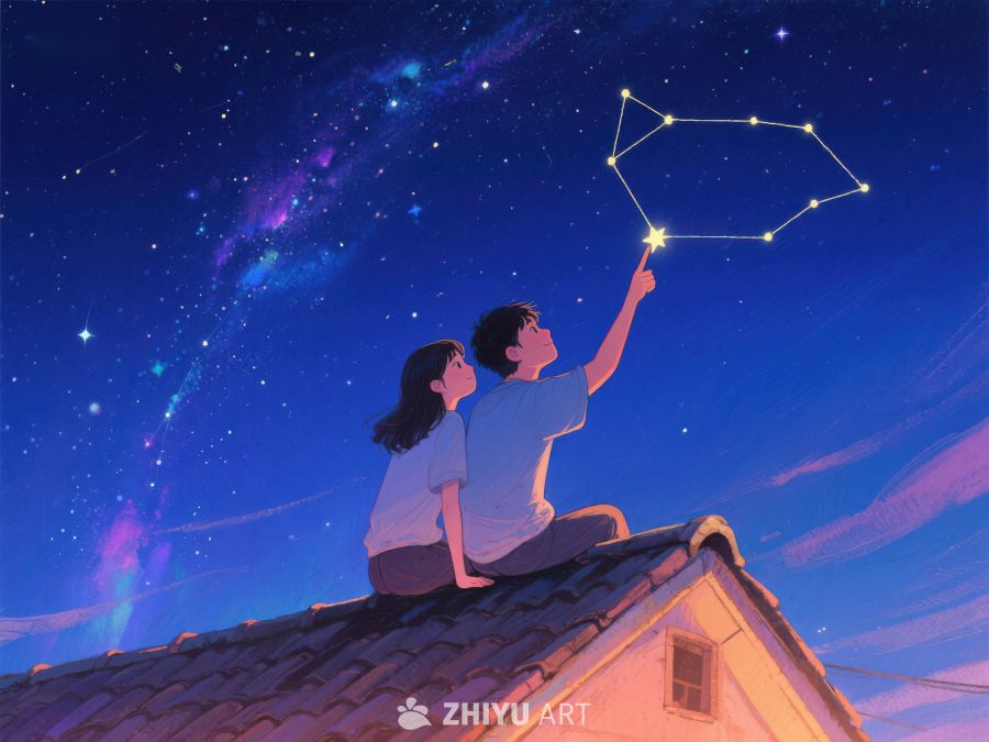 屋顶上的星空探索 856