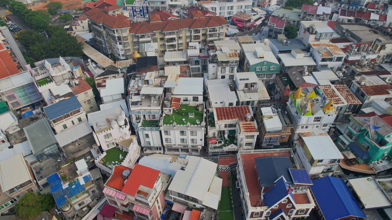 航拍厦门曾厝垵景观