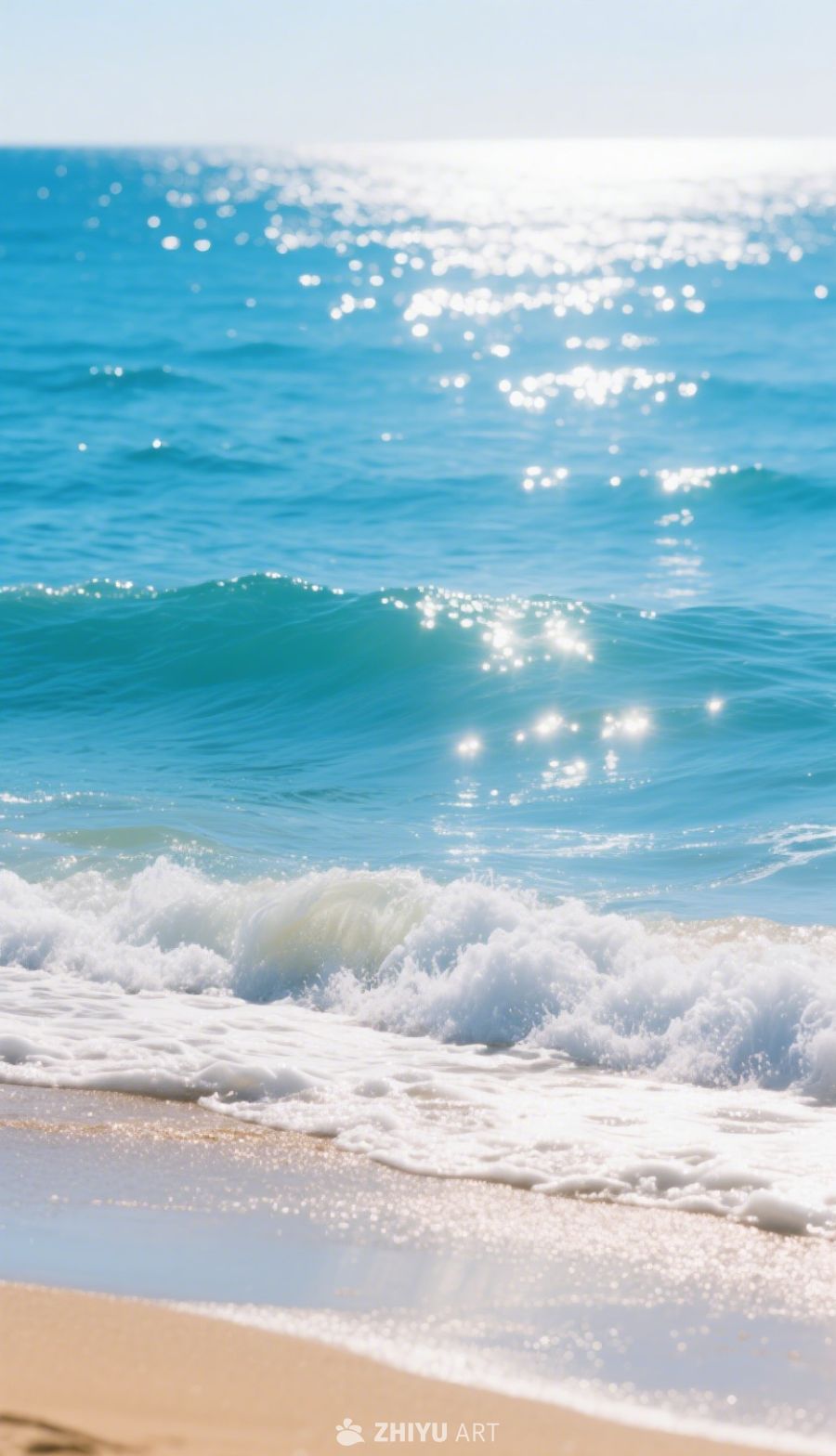 海滨暖阳：沙滩与海浪的乐章 12