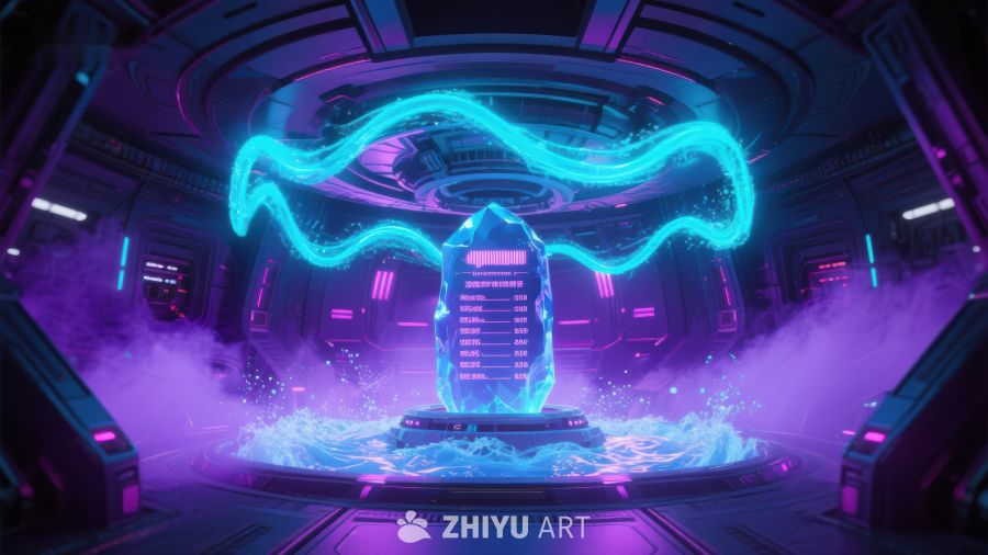未来科技空间中的神秘能量核心 672