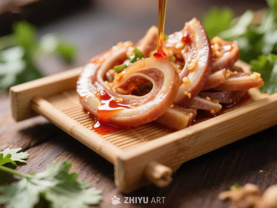 香辣鱿鱼圈摆盘 1628