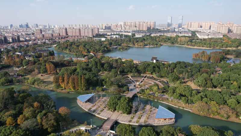 苏州 张家港 梁丰生态园 俯拍 2