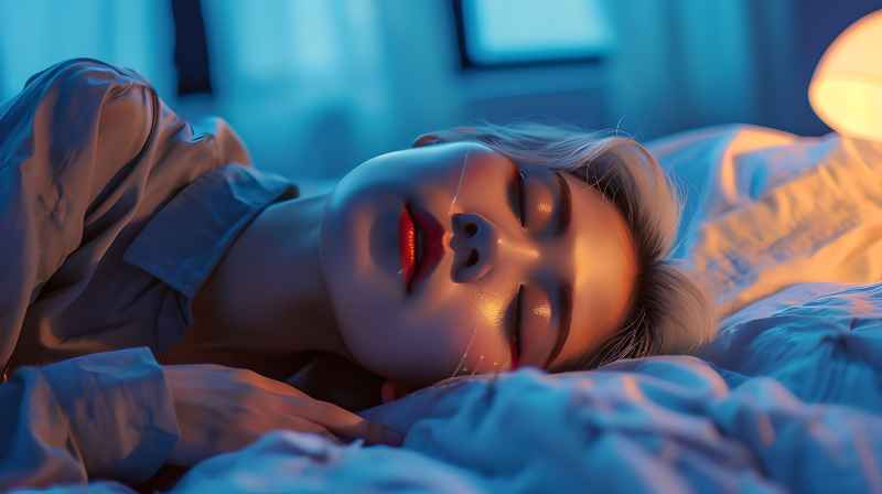 不同的睡姿的美女摄影图 15