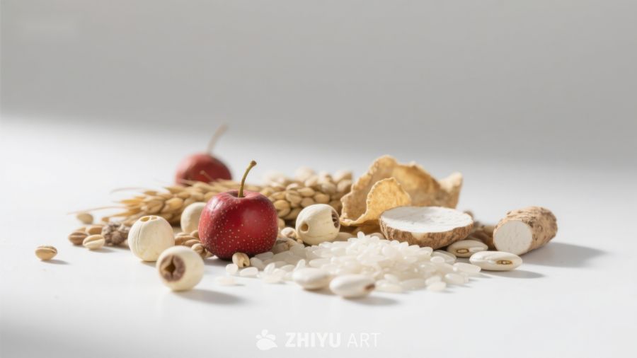 多种食材静物组合