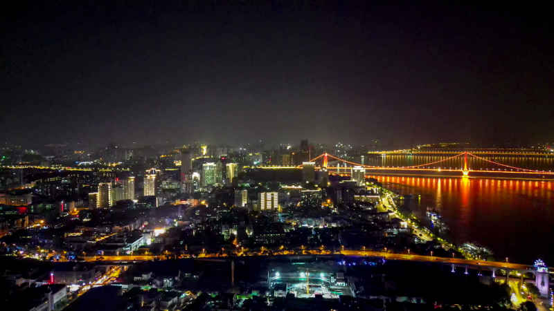 湖北武汉城市建设航拍摄影图 
