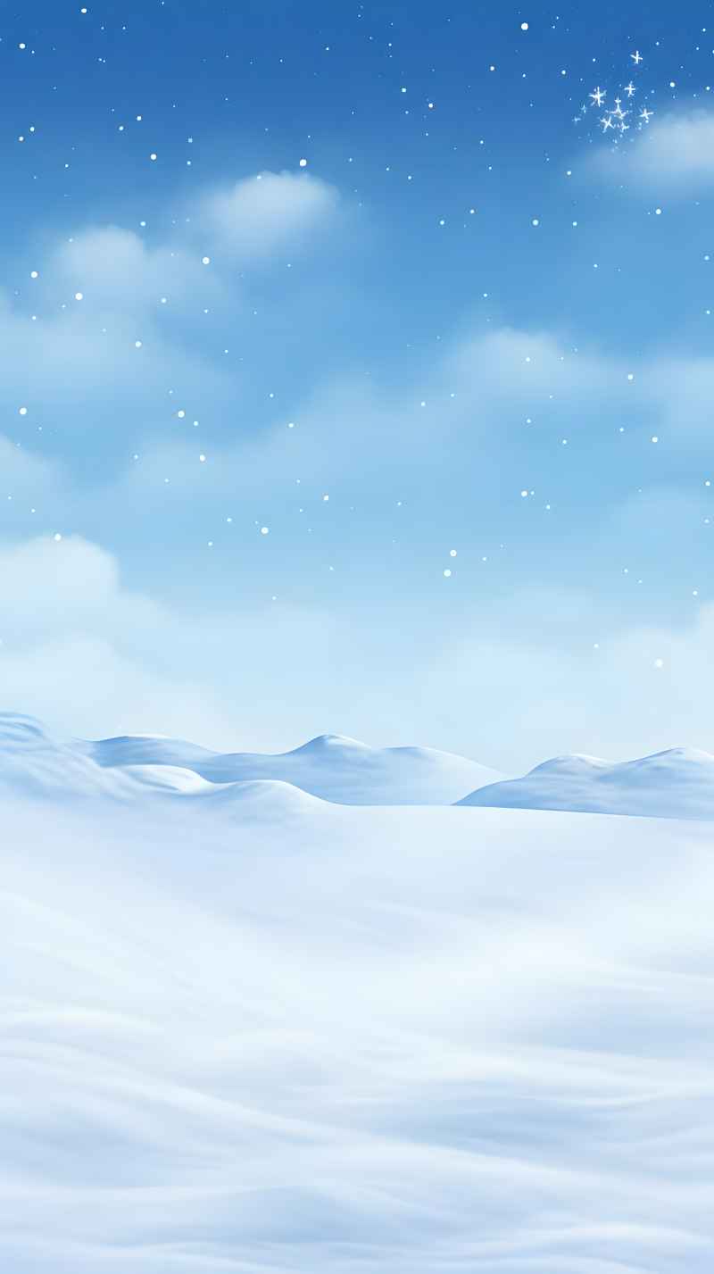冬季冬天雪景唯美背景 25