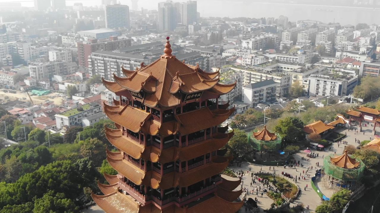 黄鹤楼航拍3
