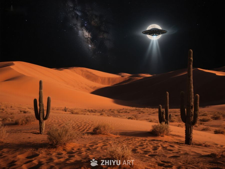 沙漠夜空下的UFO奇景 103