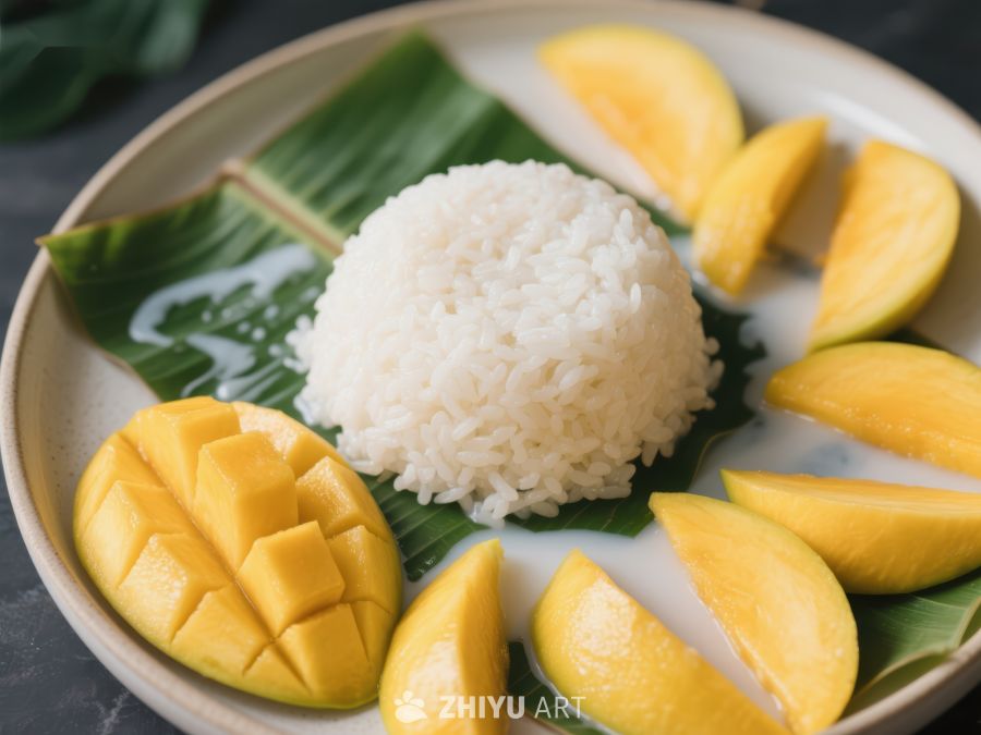 芒果糯米饭，传统美食 660