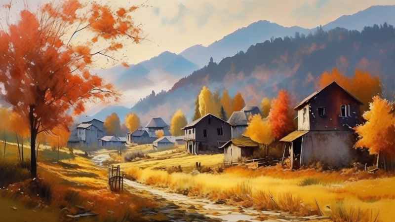 秋季治愈风景田园 119