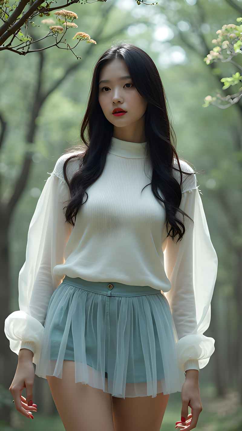 森林系列特色风格美女 36