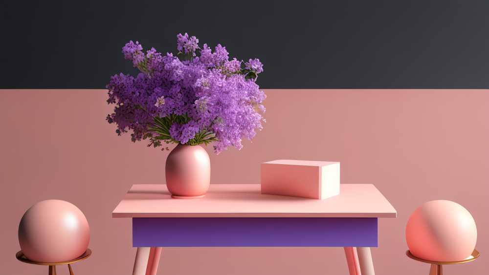 绿植花瓶摆放场景