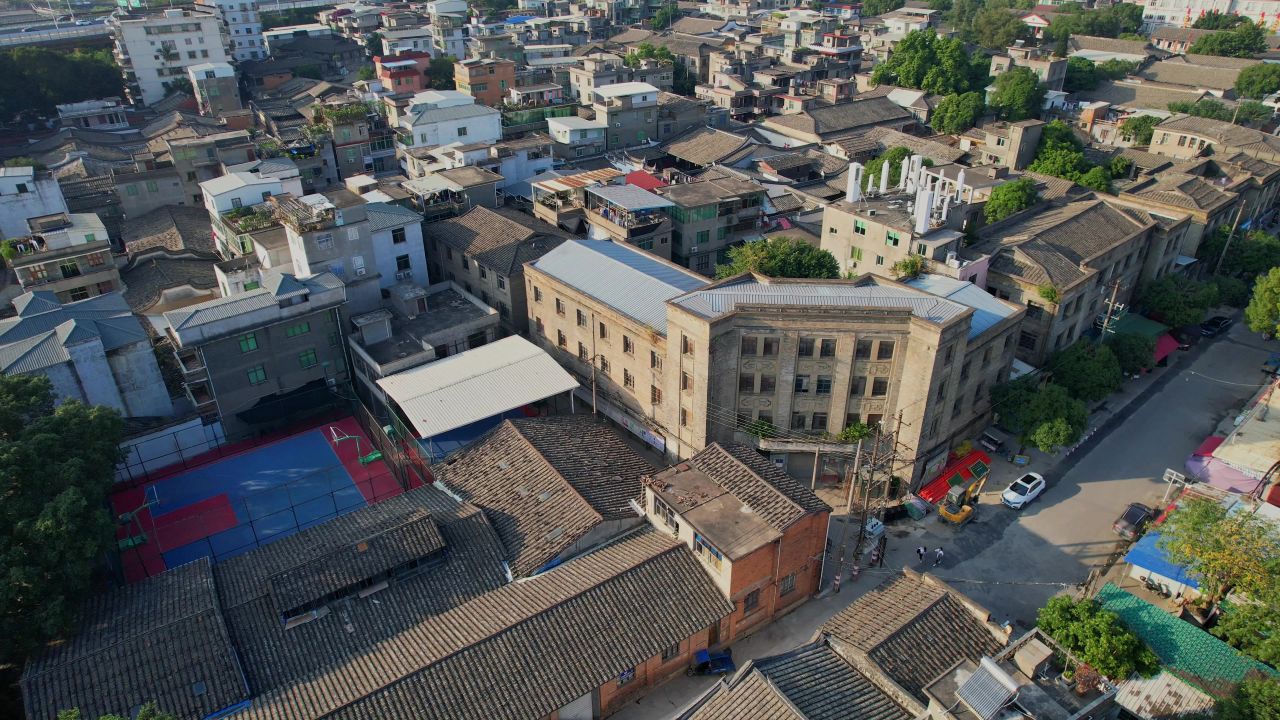 航拍福州螺洲古镇景观 1