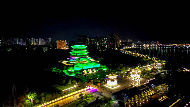 抚州拟岘台夜景灯光