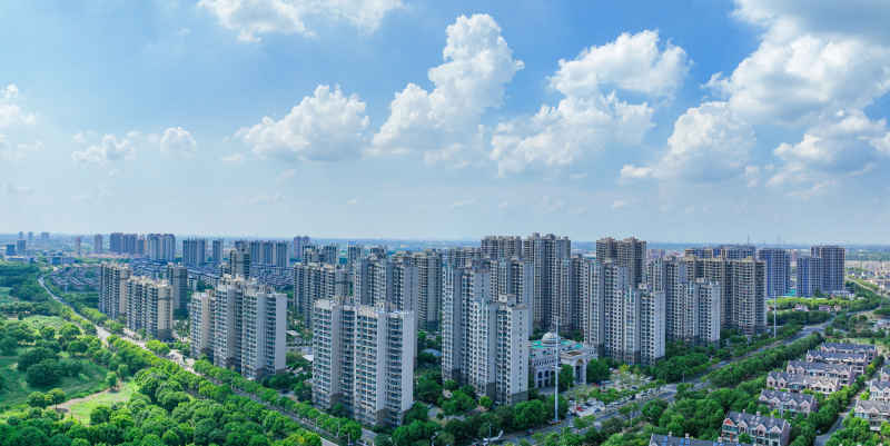 航拍昆山城市风光建筑大景 18