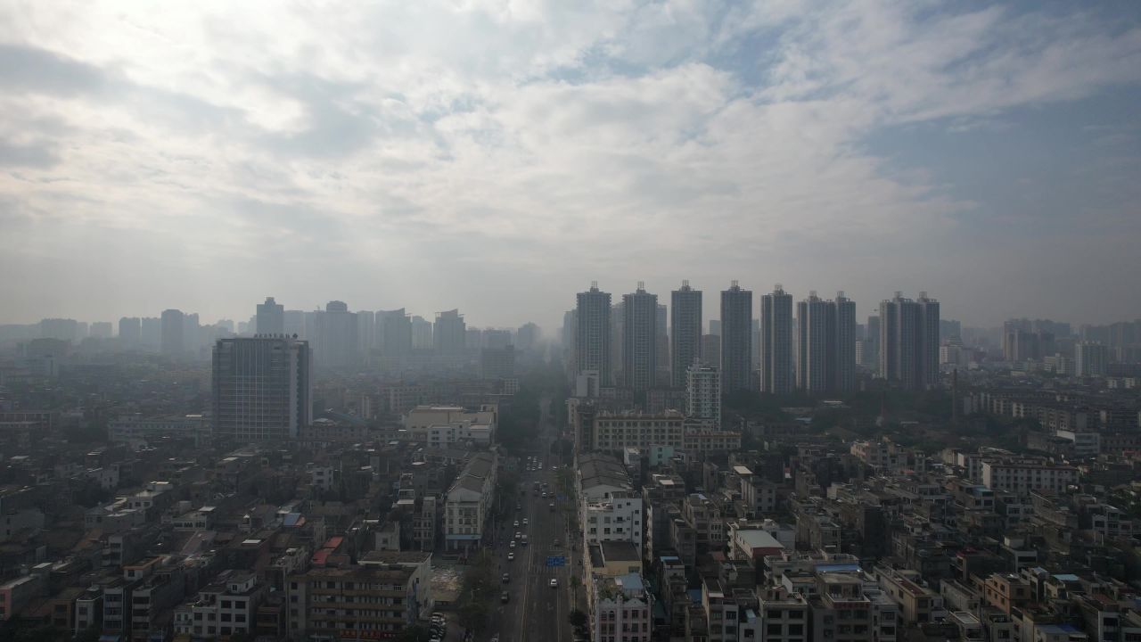 广西北海城市风景航拍 