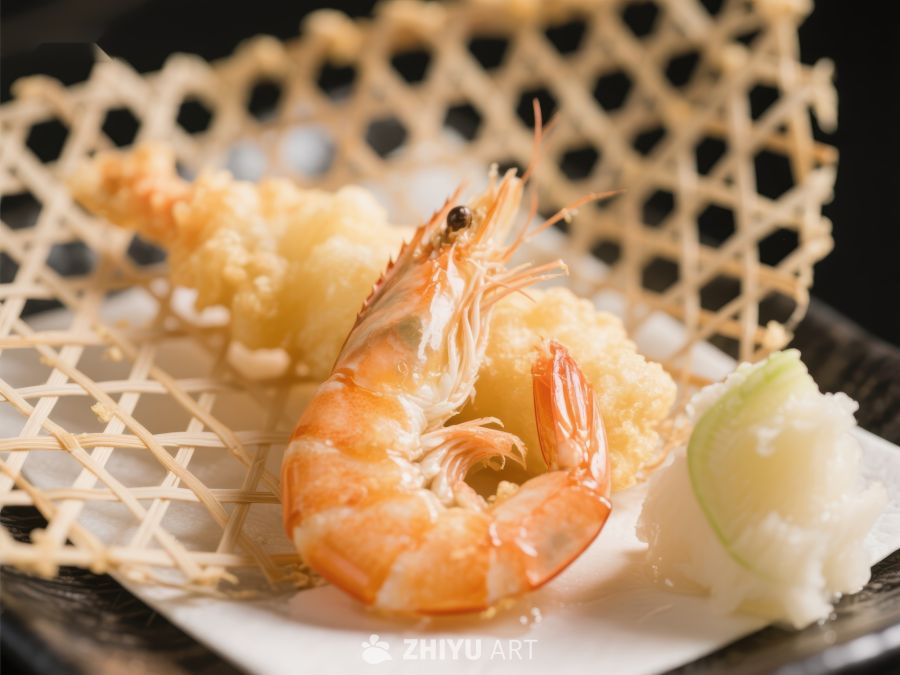 日式天妇罗虾配山葵 538