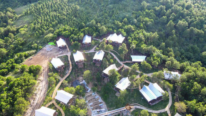 湖北武汉城市风光旅游景区航拍 