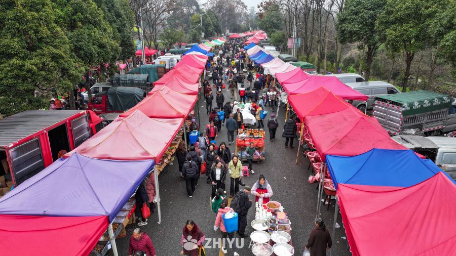 农村赶集 集市摆摊烟火气 7