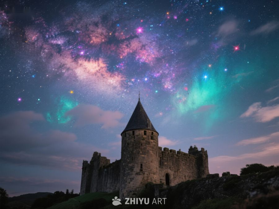 星空下的古老城堡 176