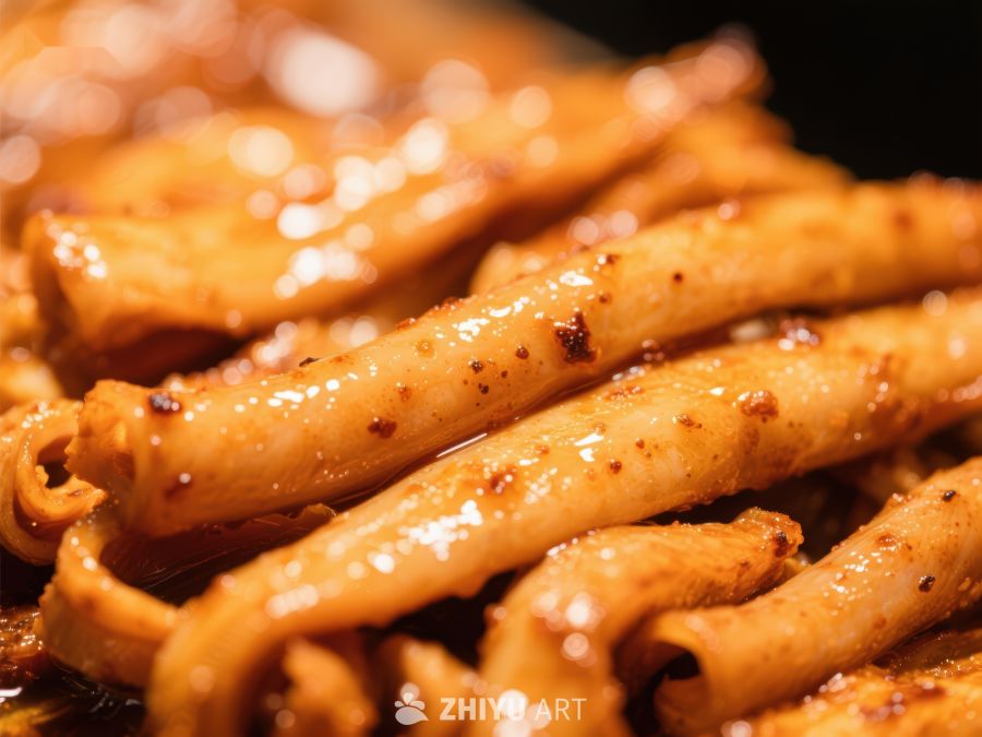 香辣鱿鱼须特写 797