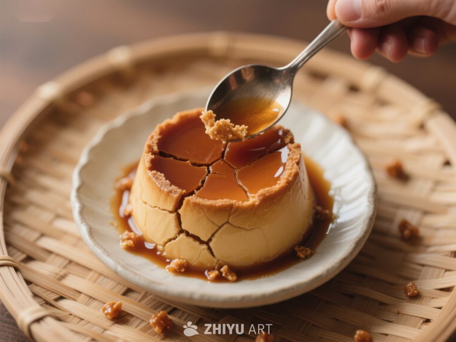 焦糖布丁：甜蜜的裂纹诱惑