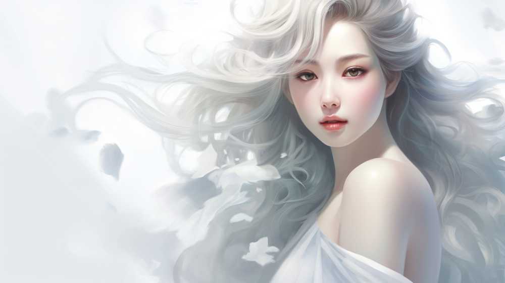 浅白色唯美意境背景图99