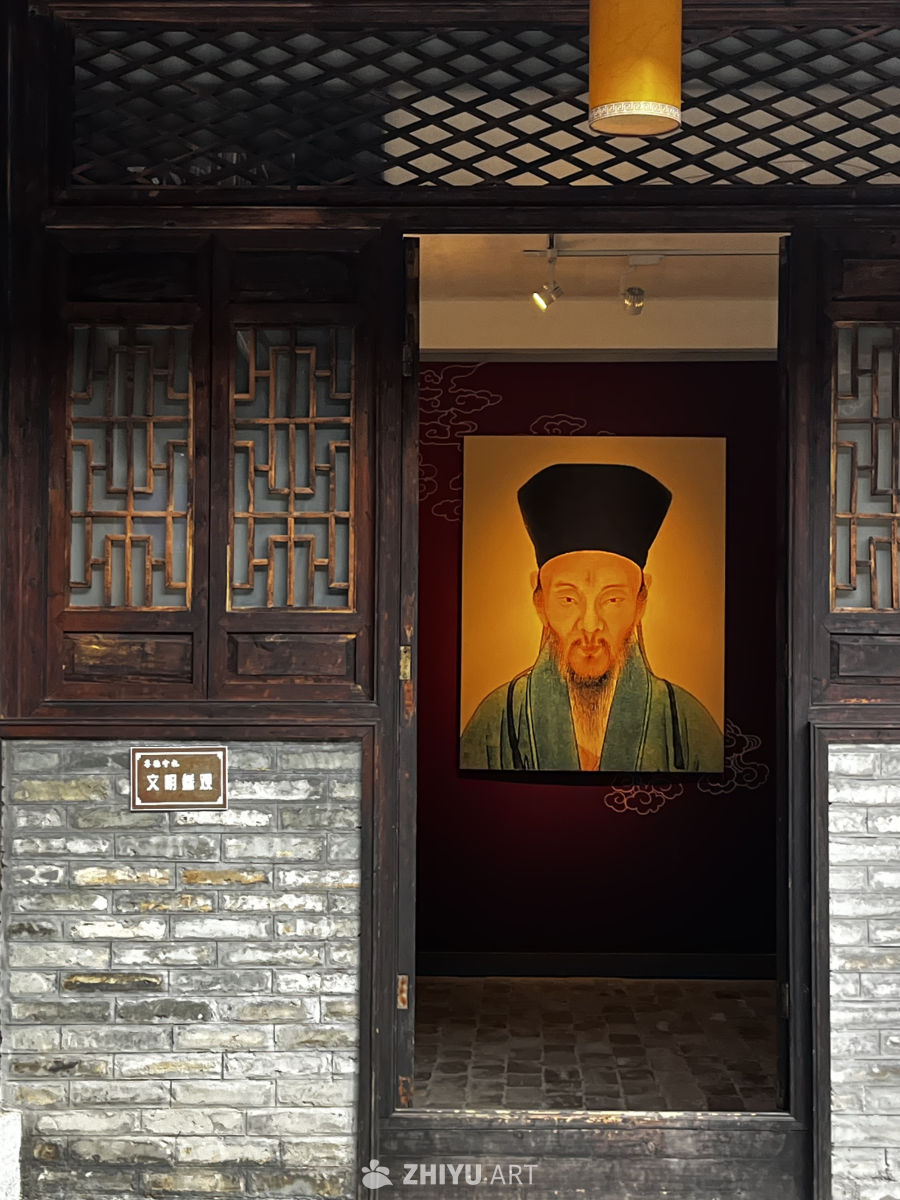 古风建筑与古代人物肖像