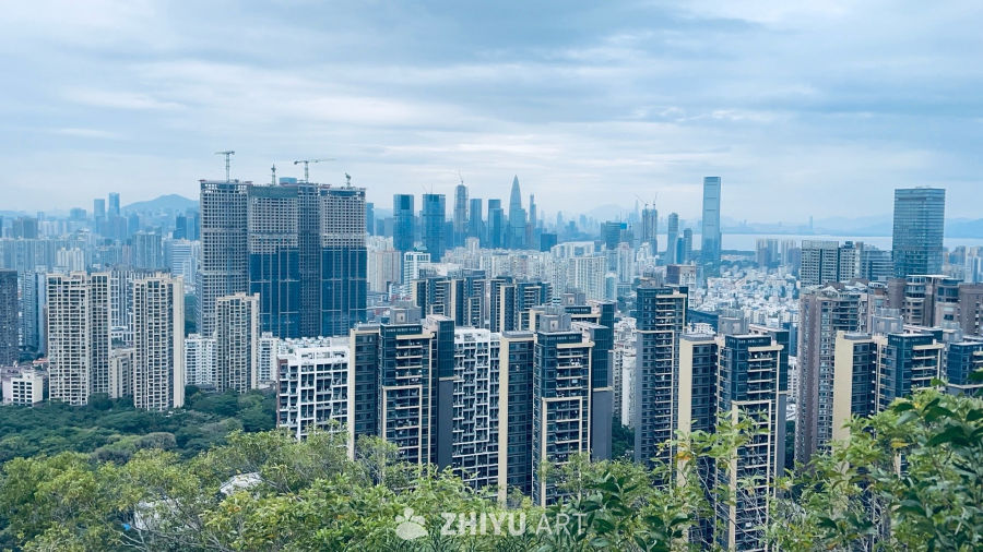 现代都市高楼林立图