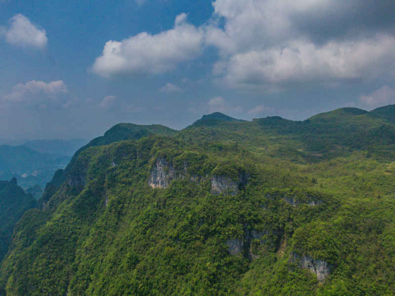湖南张家界山川地貌航拍