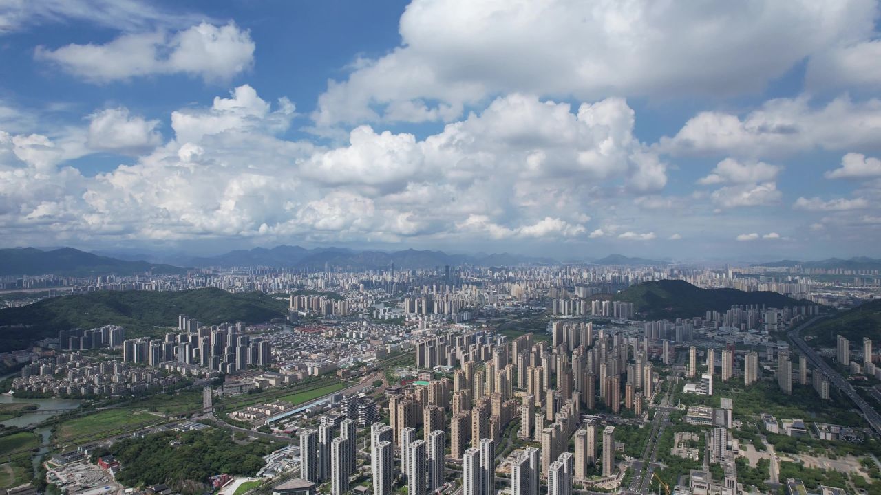 温州城市大景航拍