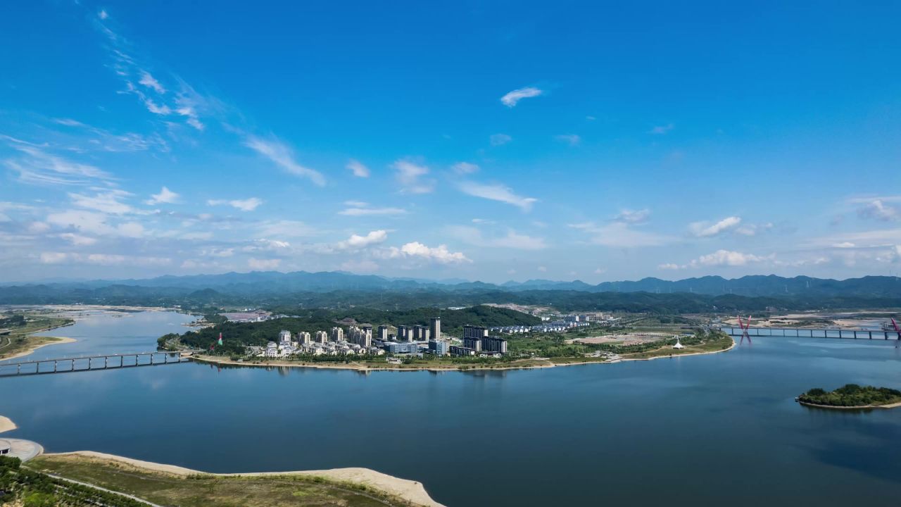 一个楼盘的航拍延时