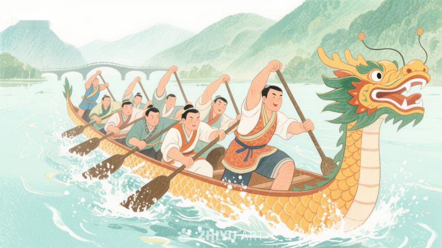 龙舟竞渡，山水间欢腾 274