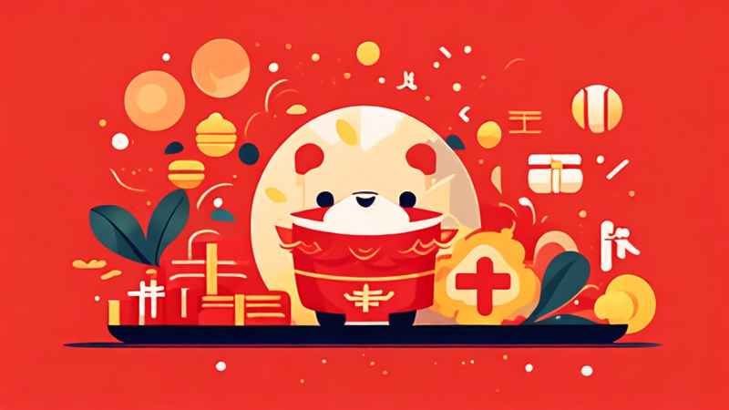 春节压岁钱简约插画 29