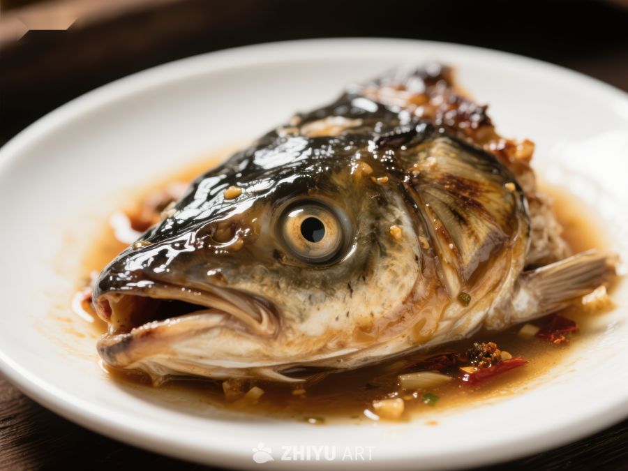 香辣鱼头，美味佳肴