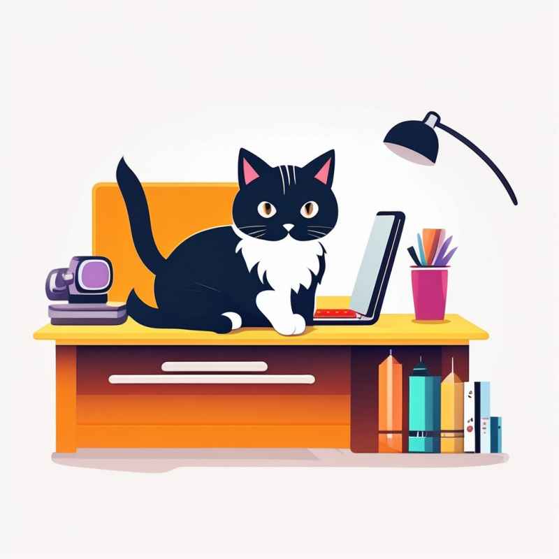 办公室勤劳的猫咪 31