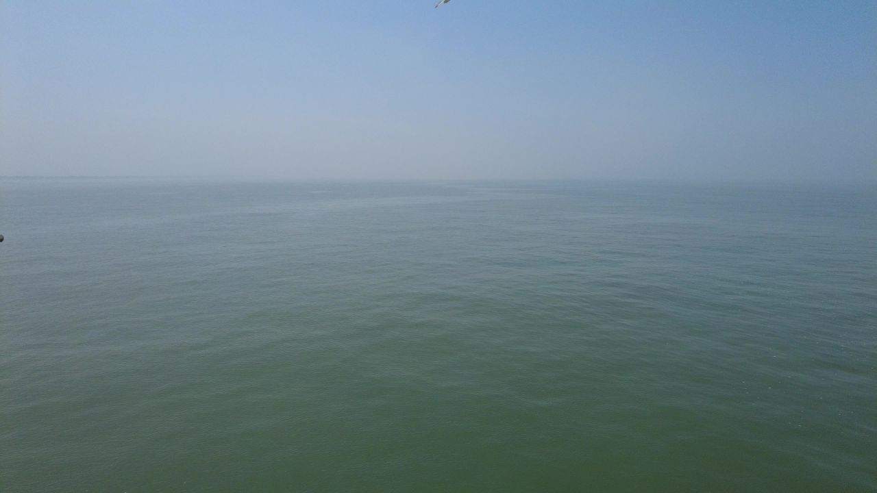 蓝色海洋大海海鸥岛屿浪花风景实拍 