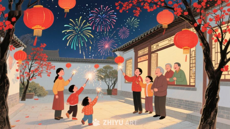 家庭欢聚庆祝传统节日 47