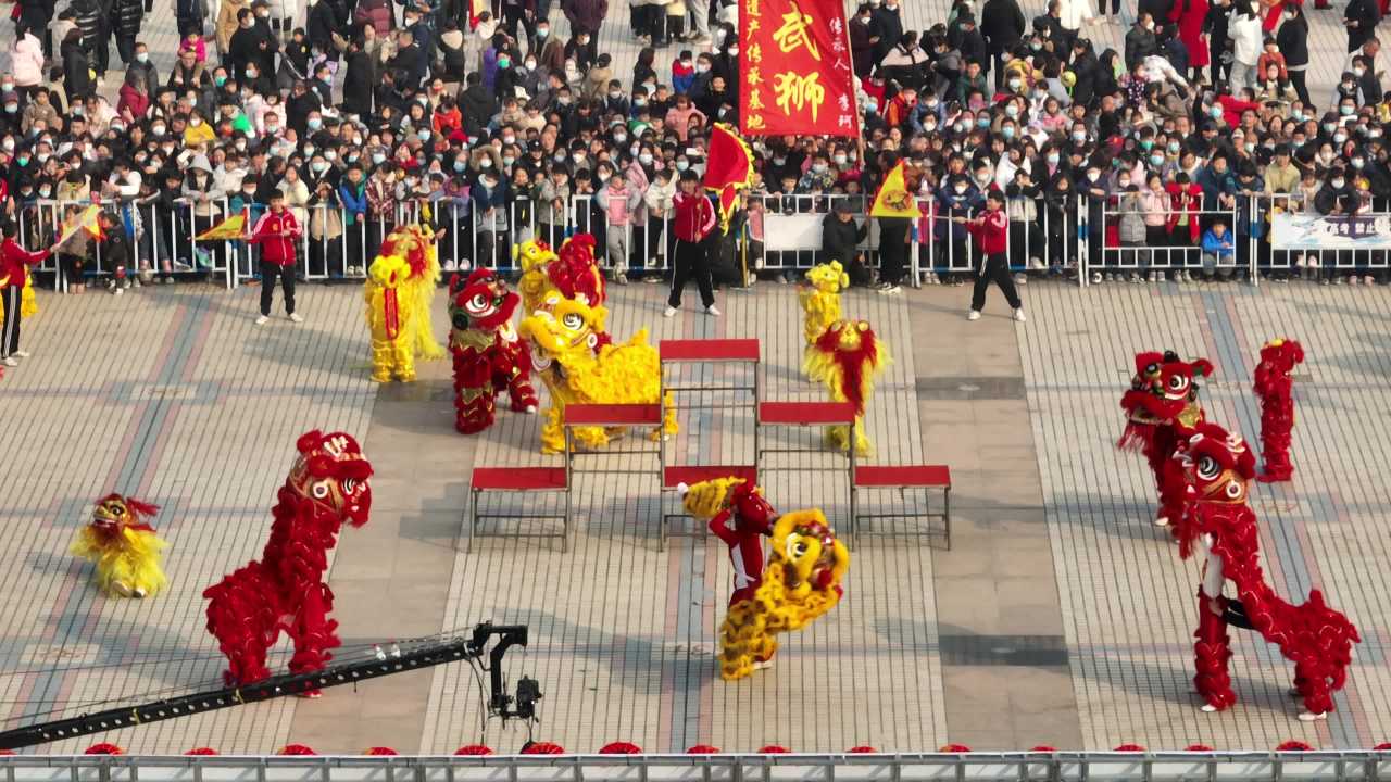 舞狮表演庆典