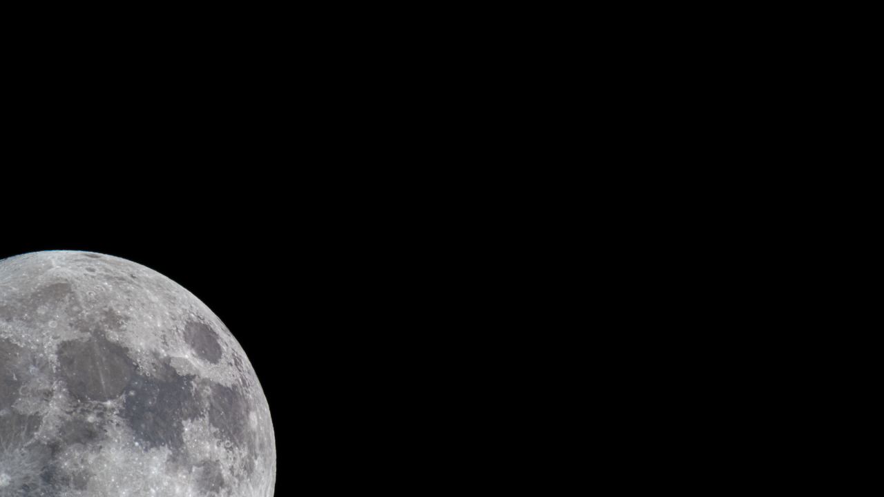 深夜玩天空月亮月球皎洁明月中秋满月 26