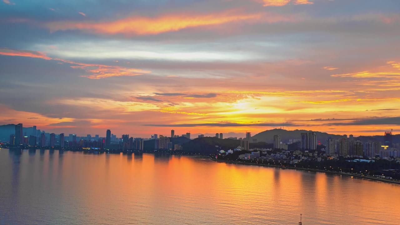 珠海雨后晚霞